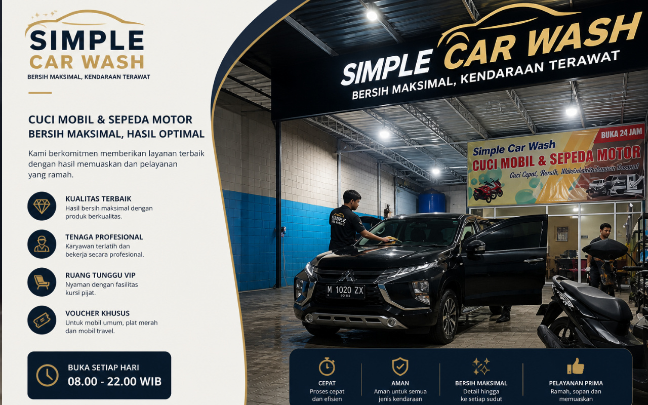 Koin Car Wash: Sentuhan Bersih, Semangat Baru untuk Kendaraan Cilacap